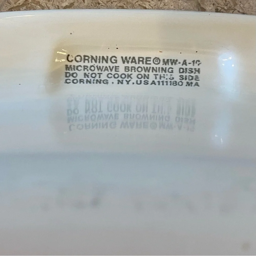Corning Ware MW-A-10 Microwave Browning Casserole Dish No Lid Made in USA